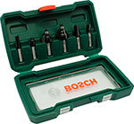 Набор фрез по дереву Bosch 6 НМ-SET 2607019463 посадочный диаметр 8 мм, 6 предметов