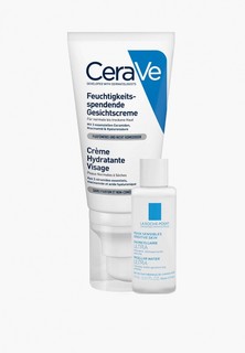 Набор для ухода за лицом CeraVe : Увлажняющий лосьон CeraVe для нормальной и сухой кожи лица, 52 мл + Мицеллярная вода La Roche-Posay ULTRA для чувствительной кожи, 15 мл, В ПОДАРОК