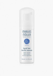 Мусс для укладки Marlies Moller Volume Миниатюра «жидкие волосы» восстанавливающий структуру волос, 50 мл