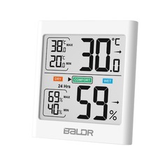 Термогигрометр Baldr B0135TH White