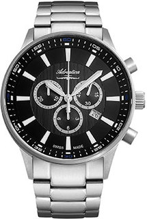 Швейцарские наручные мужские часы Adriatica 8281.4116CH. Коллекция Chronograph