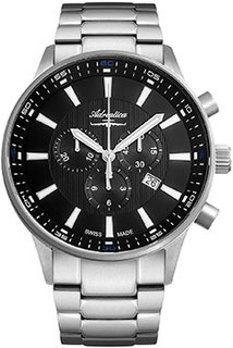 Швейцарские наручные мужские часы Adriatica 8281.4114CH. Коллекция Chronograph