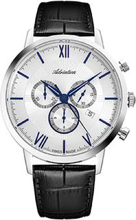 Швейцарские наручные мужские часы Adriatica 8298.52B3CH. Коллекция Chronograph