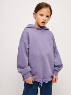 Трикотажное худи для девочек (фиолетовый, 146) Sela