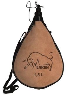 PK1500-R Фляга кожа "капля" screw cap Laken