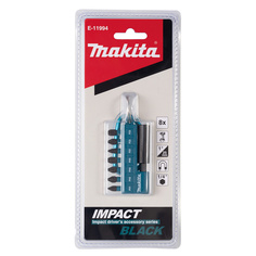 Набор бит Makita Impact Black 8шт (E-11994)