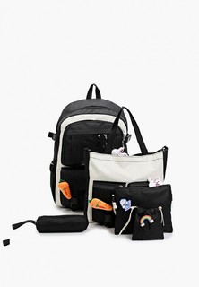 Рюкзак, сумка, косметичка, пенал, кошелек, брелок и значки 4 шт. Button Blue 