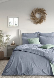 Постельное белье Евро Loveme Indigo
