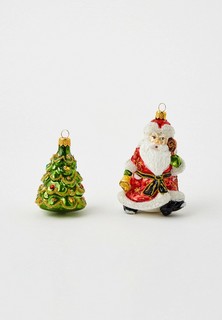 Набор елочных игрушек Грай "Дед Мороз с ёлкой"
