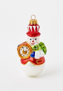 Елочная игрушка Грай "Снеговик с часами"
