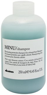 Защитный шампунь для сохранения косметического цвета волос Davines Minu 250 мл, 75056