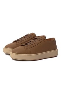 Кожаные кеды Santoni