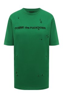 Хлопковая футболка Comme des Fuckdown