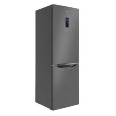 Холодильники двухкамерные холодильник двухкамерный MAUNFELD MFF187NFS10 187x59,5x66см серый