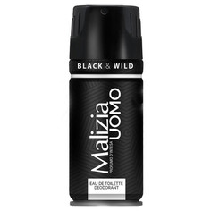 Дезодоранты для тела дезодорант MALIZIA Black&Wild аэрозоль 150мл мужской