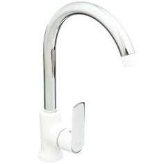 Смеситель для кухни, Frap, с картриджем, белый, F4031