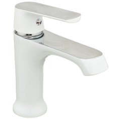 Смеситель для раковины, Frap, короткий излив, с картриджем, белый, F1031