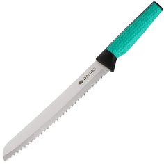 Нож кухонный Daniks, Emerald, для хлеба, нержавеющая сталь, 20 см, рукоятка пластик, JA2021124-2