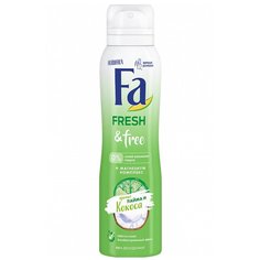 Дезодорант Fa, Fresh&Free Лайм-кокос, для женщин, спрей, 150 мл