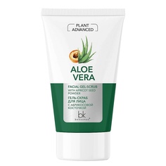 Plant Advanced Aloe Vera Гель-скраб для лица с абрикосовой косточкой 120 МЛ Belkosmex