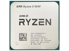 Процессор AMD Ryzen 5 5600 (3500MHz/AM4/L2+L3 35840Kb) 100-000000927 OEM