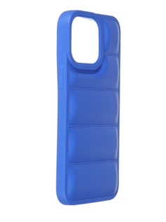 Чехол DF для APPLE iPhone 14 Pro Max Silicone дутый Blue iJacket-04