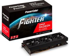 Видеокарта PCI-E PowerColor Radeon RX 6800 Fighter (AXRX 6800 16GBD6-3DH/OC) 16GB GDDR6 7nm 256bit 1775/16000MHz HDMI/3*DP