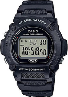 Японские наручные мужские часы Casio W-219H-1AVEF. Коллекция Digital