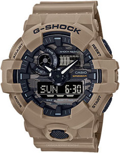 Японские наручные мужские часы Casio GA-700CA-5AER. Коллекция G-Shock