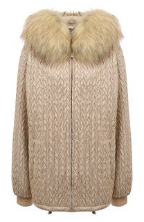 Куртка с меховым воротником Miu Miu