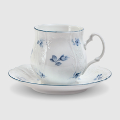 Чашка с блюдцем Thun 1794 Jonas. Синие мелкие цветы