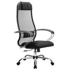Кресла офисные кресло офисное МЕТТА-11 MPRU черный экокожа/сетка