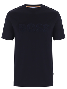 Футболка хлопковая с логотипом Boss
