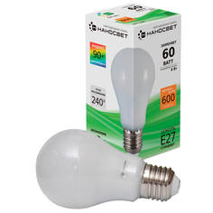 Лампочка Лампа светодиодная Наносвет E27 8W 2700K матовая LE-GLS-8/E27/927 L160