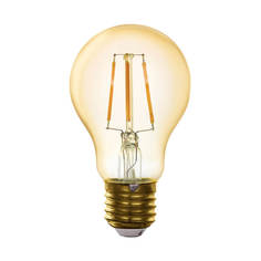 Лампочка Лампа светодиодная филаментная диммируемая Eglo E27 5,5W 2200K золотистая 11864