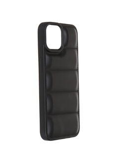 Чехол DF для APPLE iPhone 14 Silicone дутый Black iJacket-01