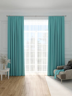Портьера Legrand Блэкаут 200x260cm Turquoise 58086628