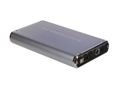 Корпус Delux USB 2.0/IEEE1394 Ext для IDE HDD 3.5 Silver