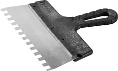 Шпатель Зубр &quot;Мастер&quot; Фасадный 10078-25-10 нержавеющее полотно, 250мм, зуб 10х10мм