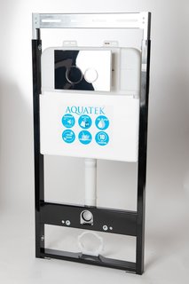 Инсталляция для унитаза Акватек Evolution с клавишей хром глянец