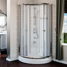 Душевая кабина Радомир Паола-2 Люкс 1-05-2-0-0-0580 103х103х215, без г/м, стекло прозрачное, поддон