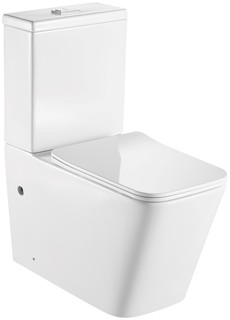 Унитаз-компакт Акватек Либра AQ1263-00 безободковый, с сидением микролифт