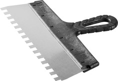 Шпатель Зубр &quot;Мастер&quot; Фасадный 10078-30-10 нержавеющее полотно, 300мм, зуб 10х10мм