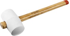 Киянка резиновая Зубр Мастер 20511-680_z01, белая, с деревянной рукояткой 680г