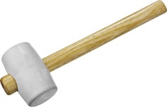 Киянка резиновая Зубр Мастер 20511-230_z01, белая, с деревянной рукояткой 230г