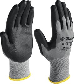 Перчатки Зубр ТОЧНАЯ РАБОТА 11275-L_z01 размер L, с полиуретановым покрытием, удобны для точных работ