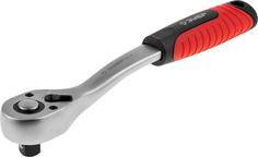 Трещотка для торцовых головок Зубр Эксперт 27730-1/2 Cr-V, 72 зубца, хроматированное покрытие, быстрый сброс