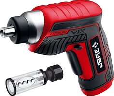 Отвертка аккумуляторная Зубр ЗО-Е-3.6 ЛиМ1 ViX 3.6 В, в коробке с 10 битами и насадкой штопором