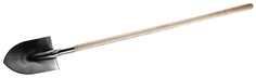 Лопата Зубр Профессионал 4-39402_z01 штыковая из нержавеющей стали, деревянный черенок, с рукояткой