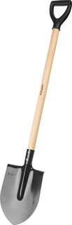 Лопата Зубр МАСТЕР ЛКО 39570 штыковая, деревянный черенок, 1450 мм